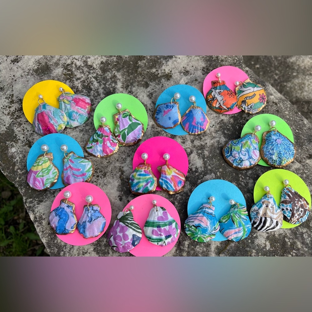 Inspired Hand Crafted Real Shell Earrings